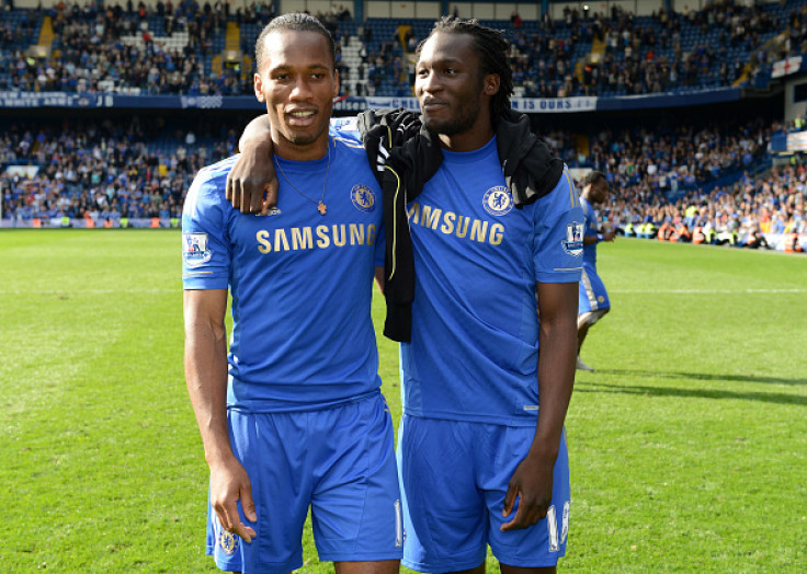 Romelu Lukaku and Didier Drogba