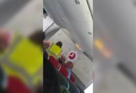 Watch Disturbing Moment Afghan Asylum Seeker Is Slapped By UK Immigration Officer Watch Disturbing Moment Afghan Asylum Seeker Is Slapped By UK Immigration Officer