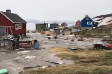 Flooding in Illorsuit, Greenland