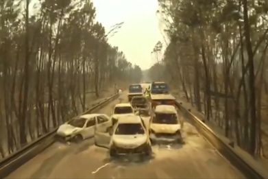Drone Footage Shows Aftermath Of Portugal's Deadliest Forest Fire