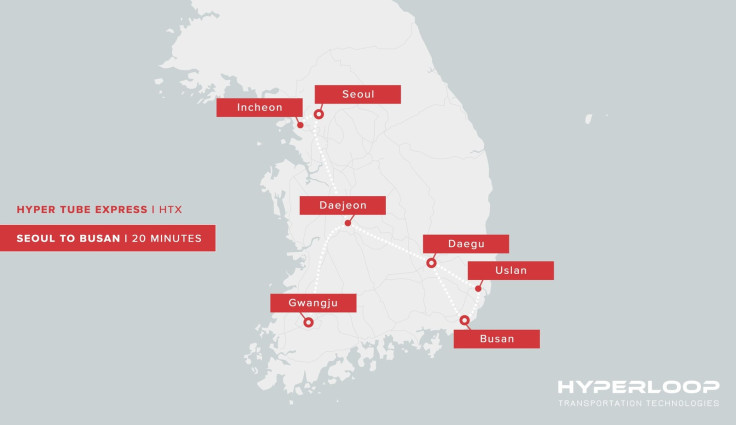 South Korea signs deal with Hyperloop Transportation Technologies 