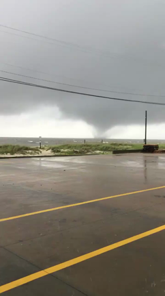 A waterspout filmed off Biloxi, Mississippi