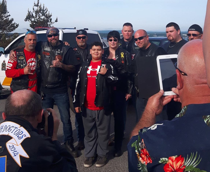 Bikers help bullied boy