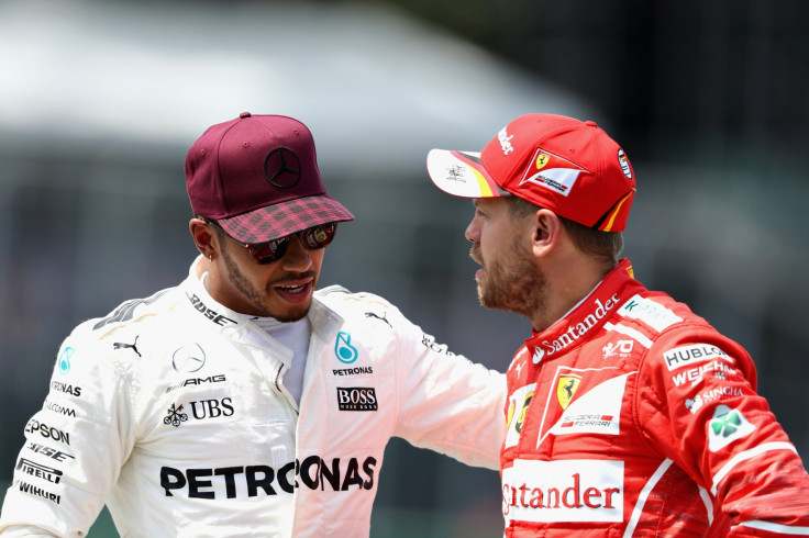 Lewis Hamilton and Sebastian Vettel