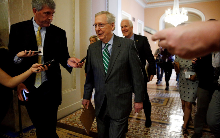 Mitch McConnell in the Capitol