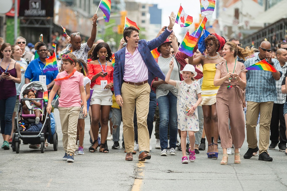 Justin Trudeau marched in Toronto's LGBT Pride with a 