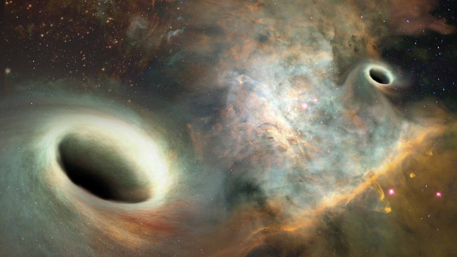 Supermassive black holes 750 million light years from Earth observed