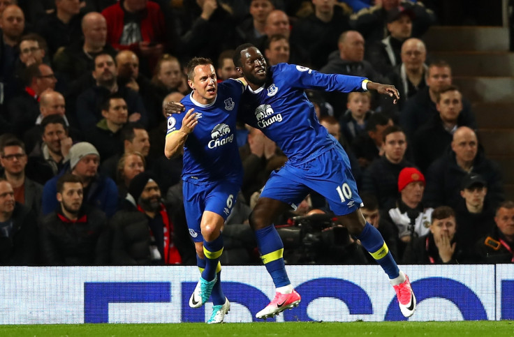 Phil Jagielka and Romelu Lukaku