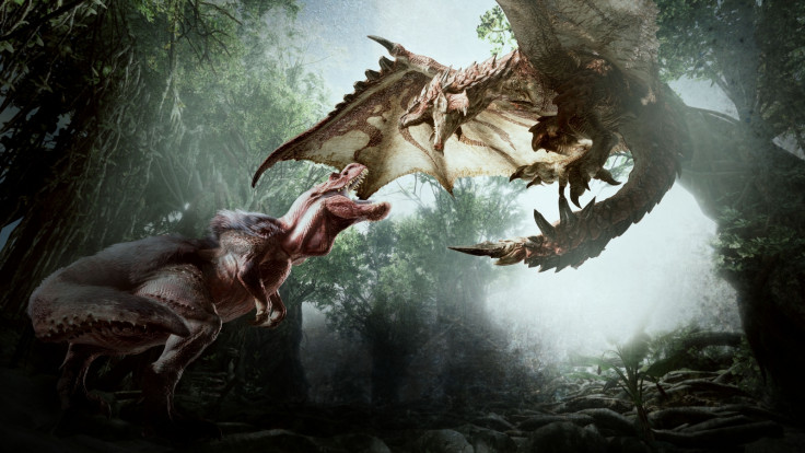 Monster Hunter World artwork dragon dinosaur