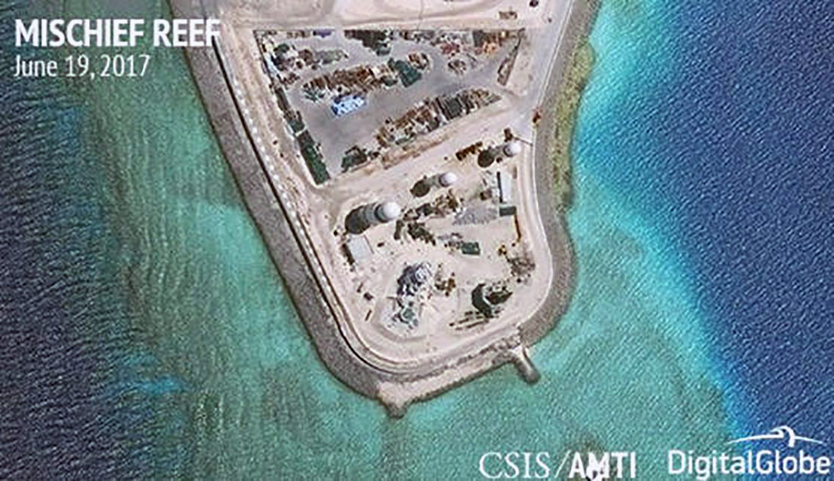 South Sea islands China Spratly