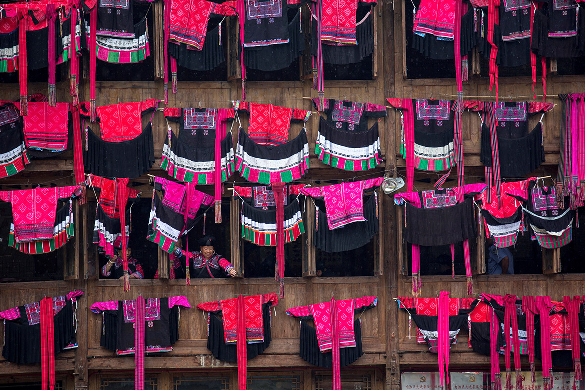 Clothes Drying festival in Longsheng county