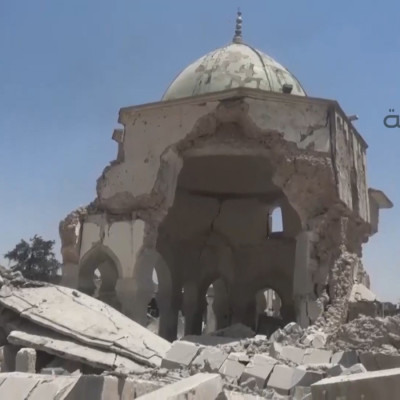 Video Shows Destroyed Al-Nuri Mosque After Its Recapture From ISIS In Mosul
