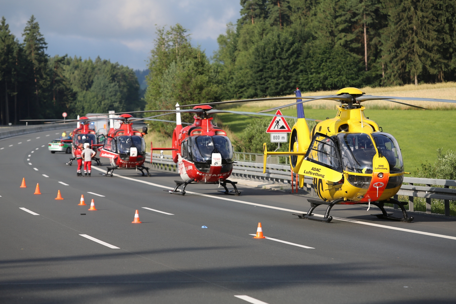 Germany bus crash rescue workers