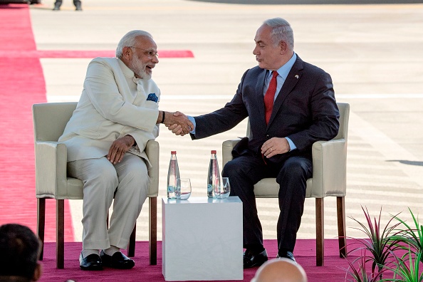 Narendra Modi and Benjamin Netanyahu Narendra Modi and Benjamin Netanyahu