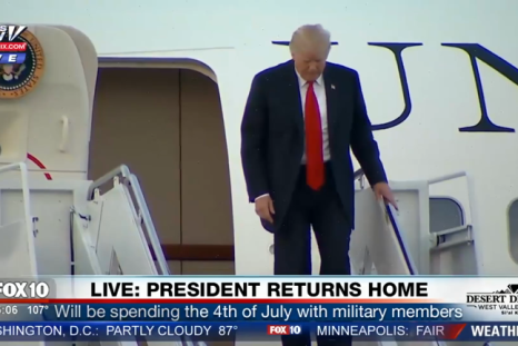Watch Donald Trump Try To Ditch His Plush Limo, Before Realising That It's His Only Option
