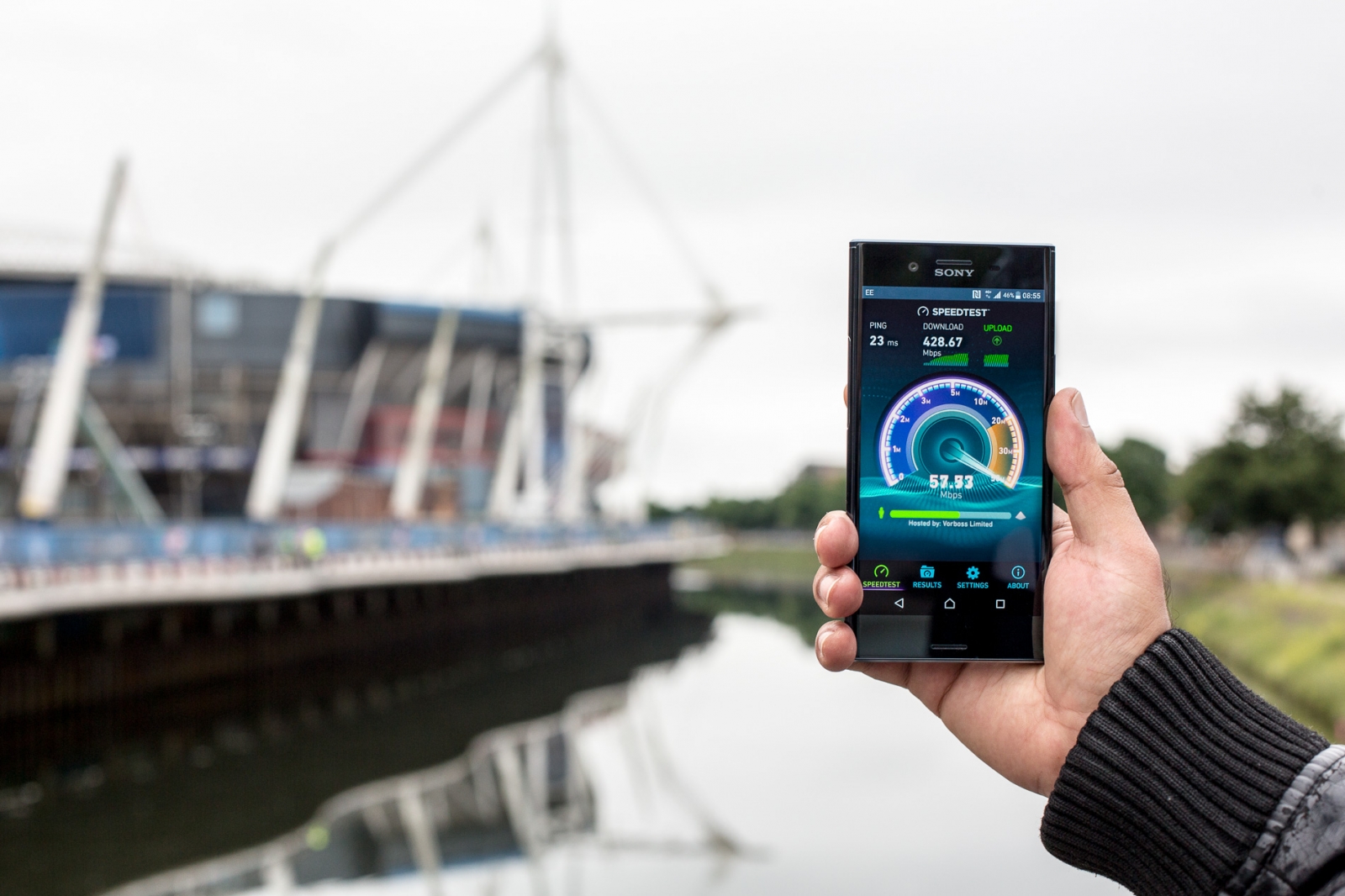 EE achieves 428Mbps data speeds in Cardiff EE achieves 428Mbps data speeds in Cardiff