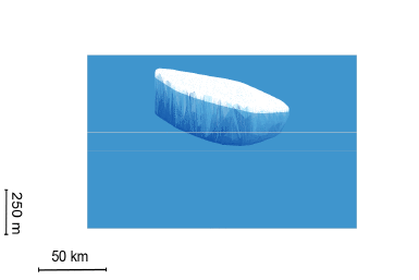 Largest iceberg about to break off from Antarctic ice shelf