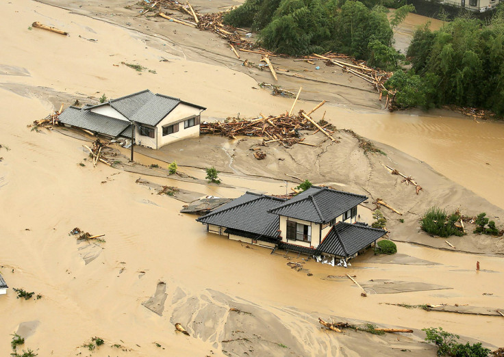 Japan floods landslides rain