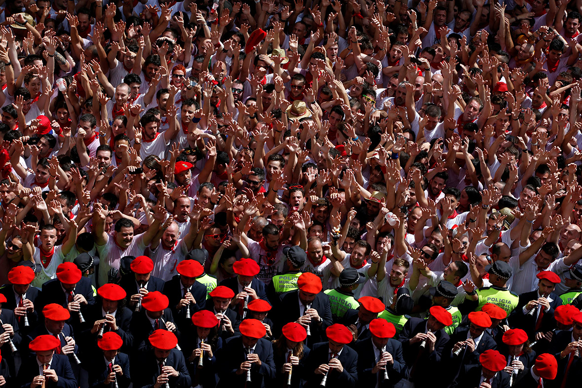Pamplona 2017 San Fermin Chupinazo Pamplona 2017 San Fermin Chupinazo