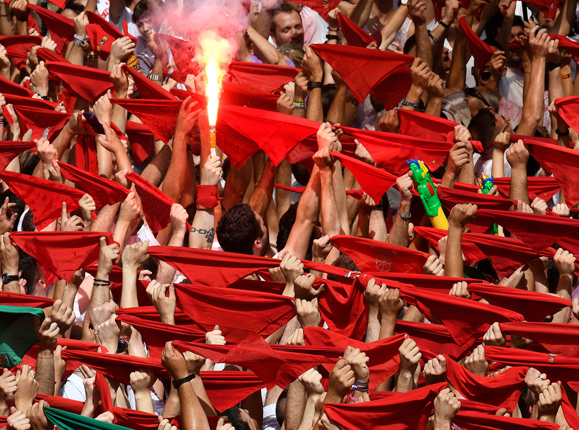Pamplona 2017 San Fermin Chupinazo Pamplona 2017 San Fermin Chupinazo