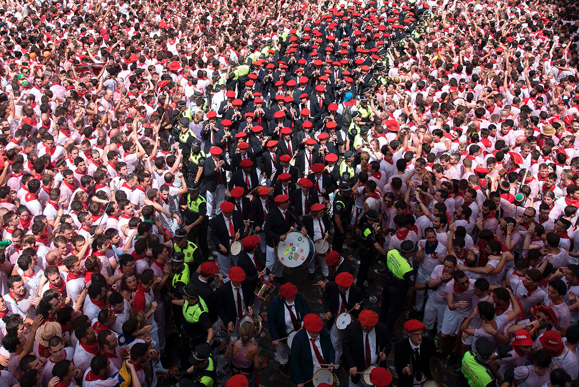 Pamplona 2017 San Fermin Chupinazo Pamplona 2017 San Fermin Chupinazo