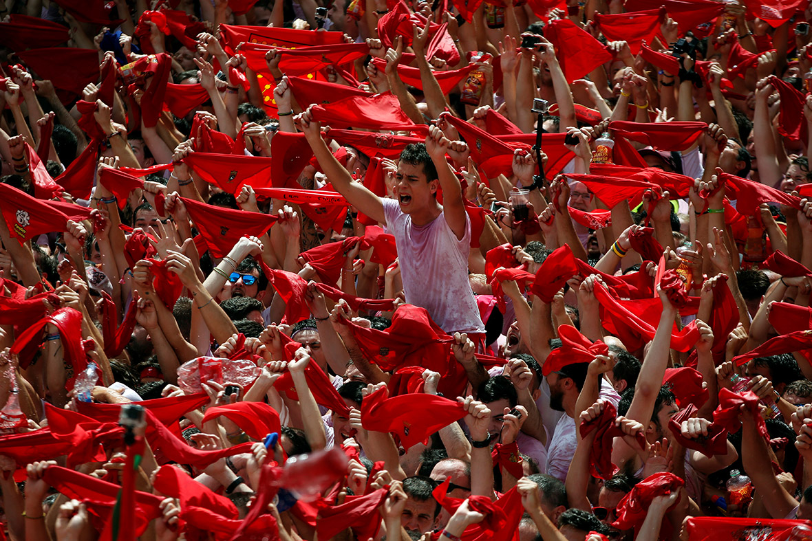Pamplona 2017 San Fermin Chupinazo Pamplona 2017 San Fermin Chupinazo