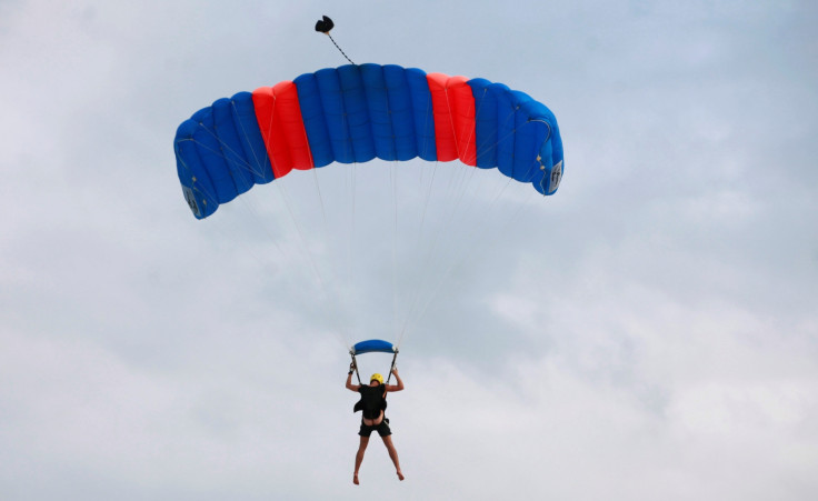 Naked British skydivers