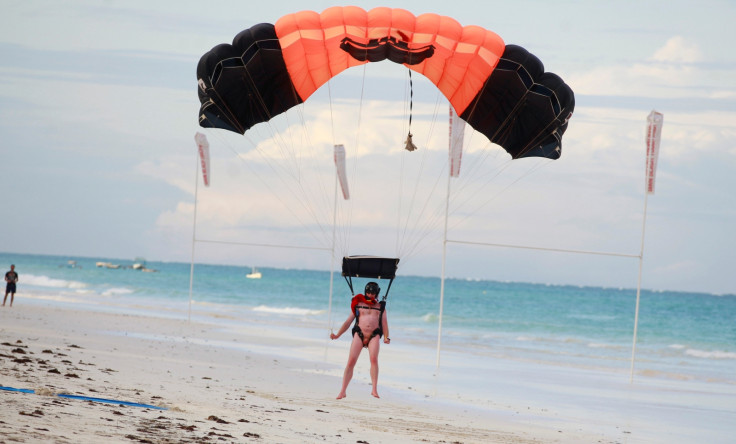 Naked British skydivers