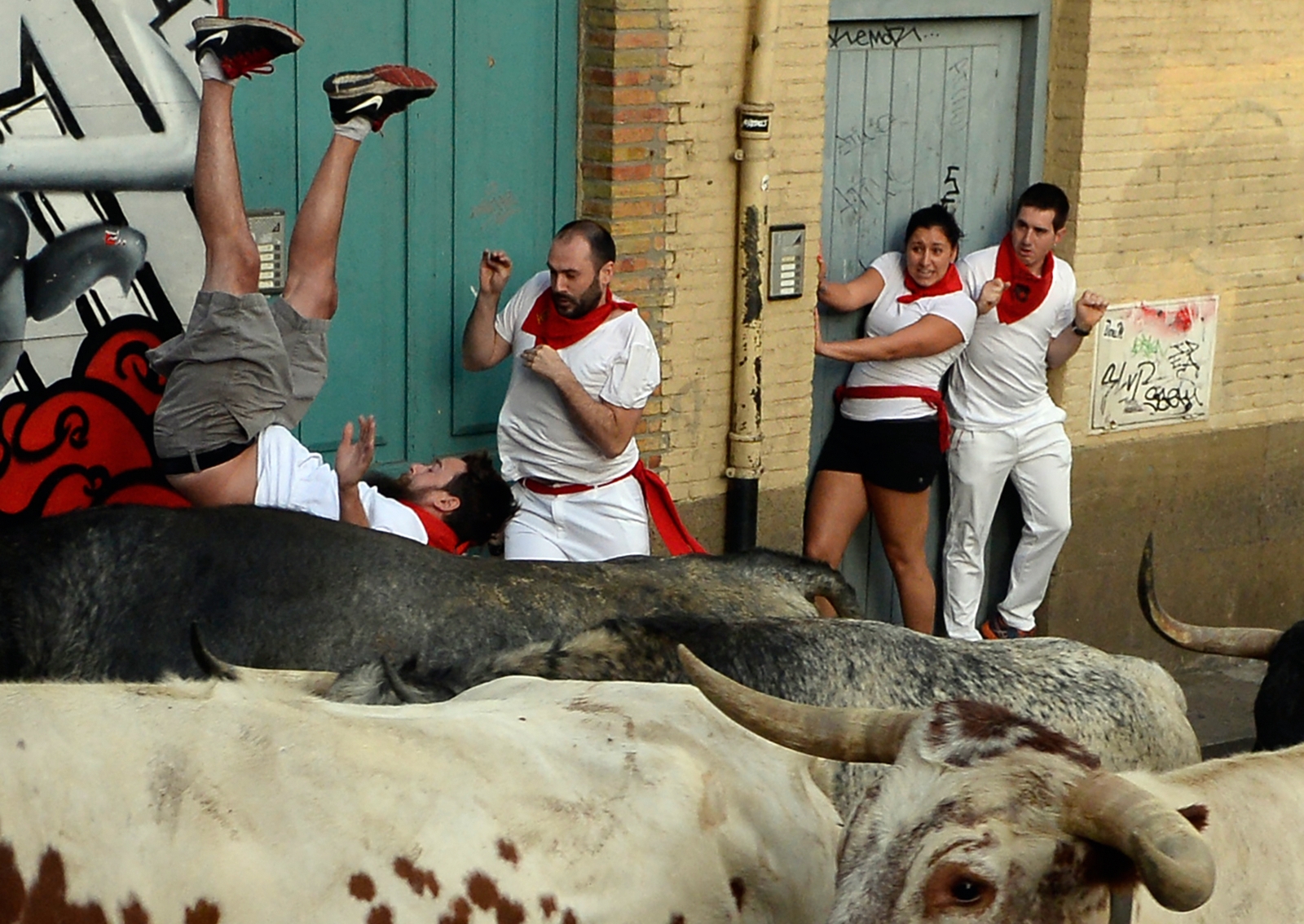 Pamplona 2017 running of the bulls
