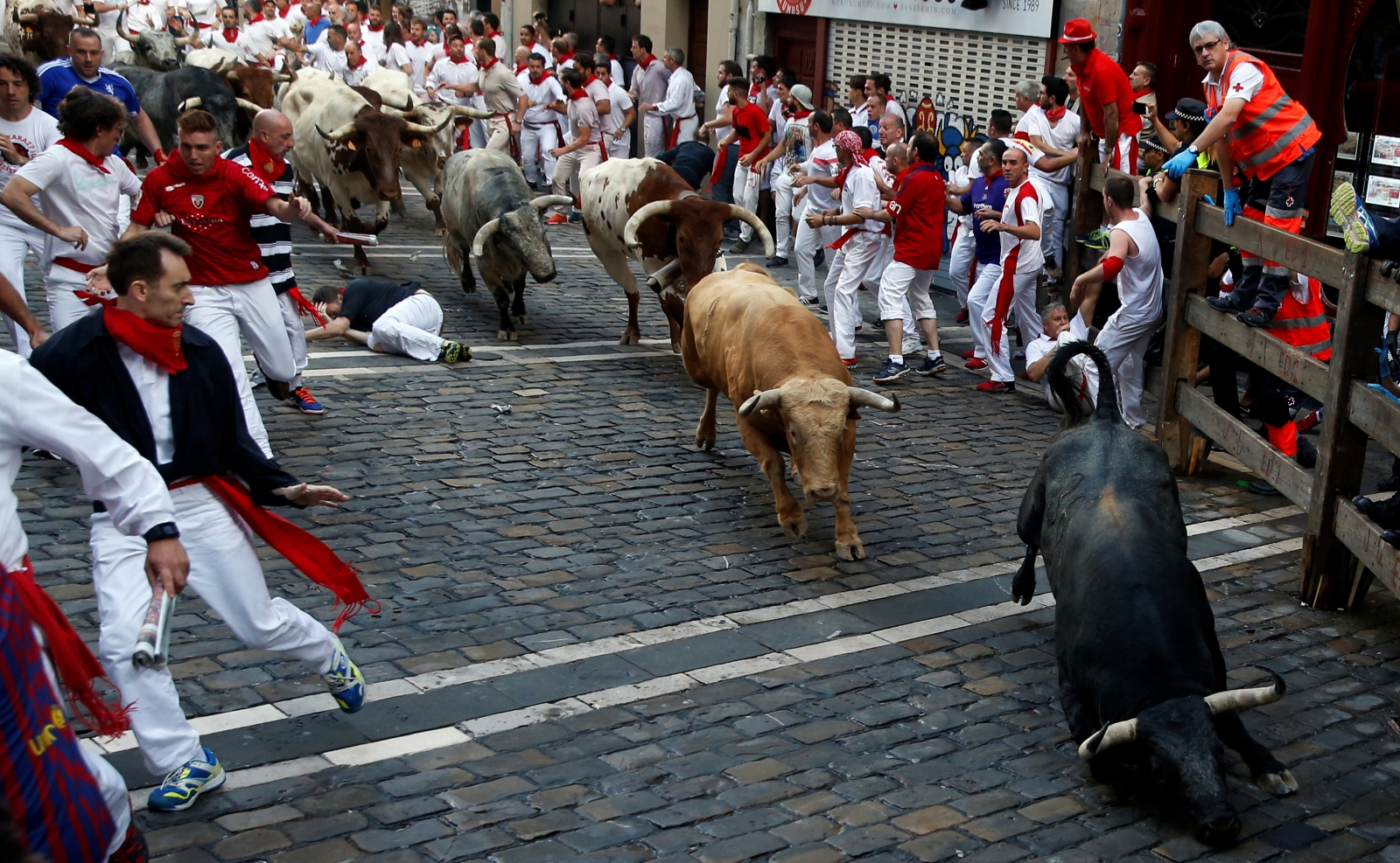 Pamplona 2017 in pictures: Two Americans, one Spaniard gored in running ...