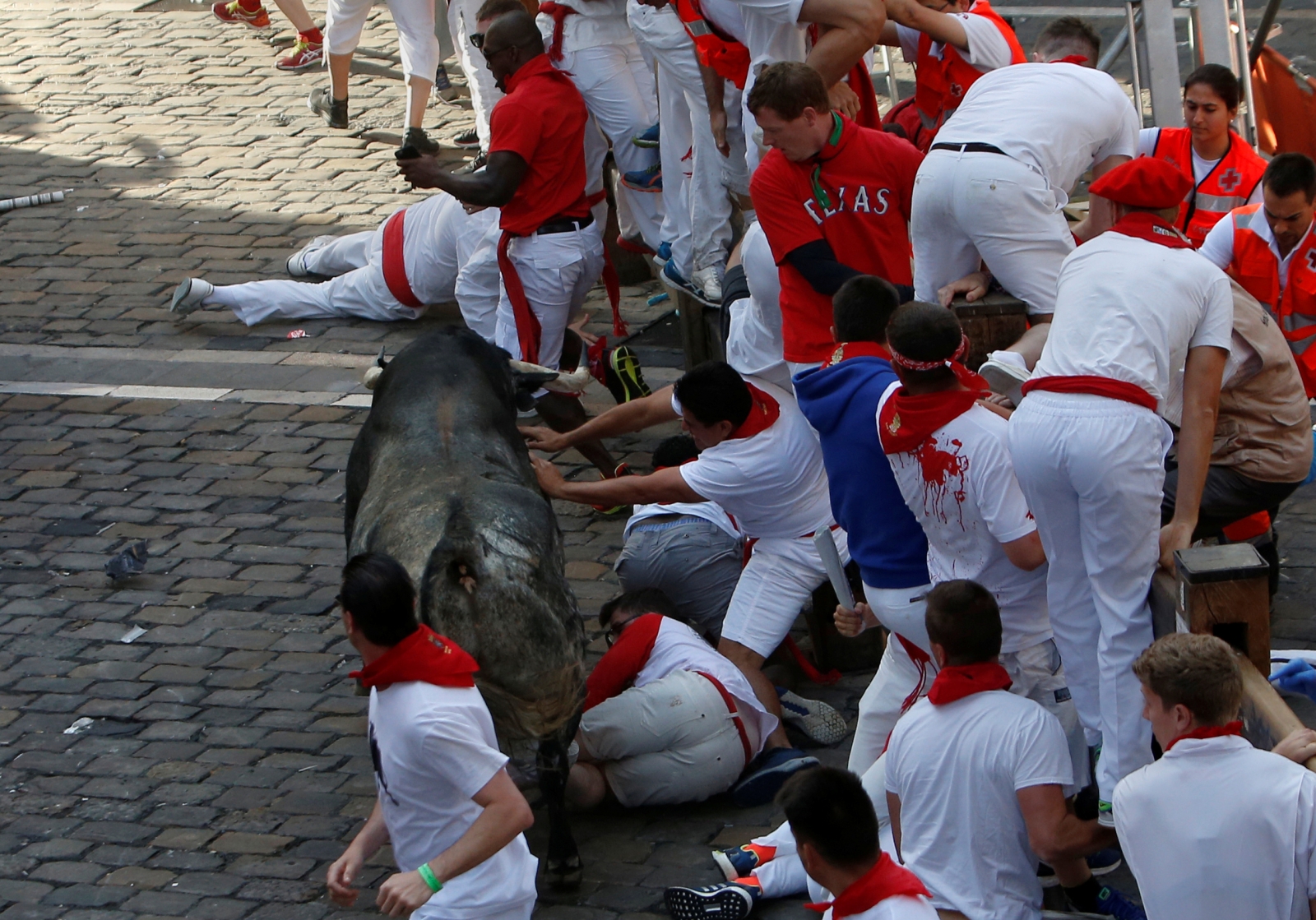Pamplona 2017 running of the bulls