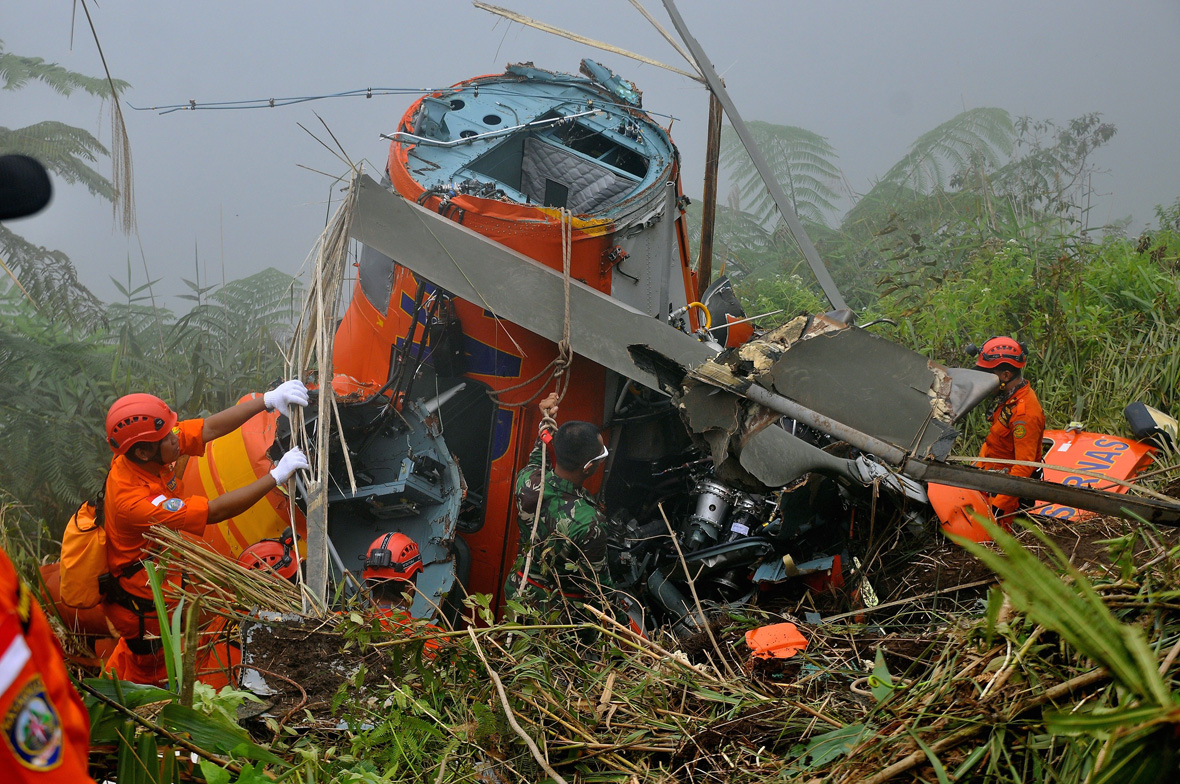 helicopter crash Indonesia