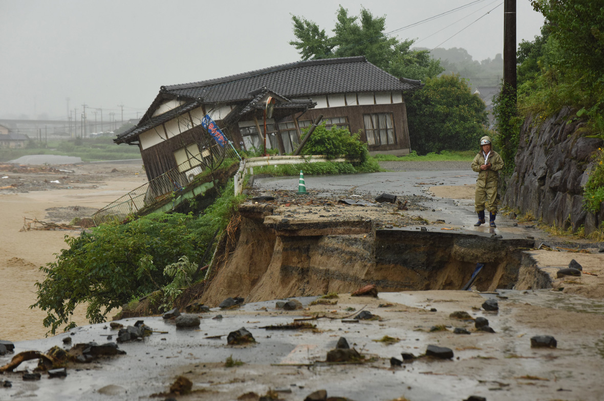 Asakura, Fukuoka prefecture Japan rain