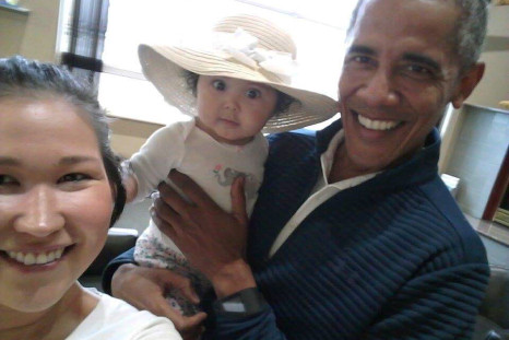 Obama and kid