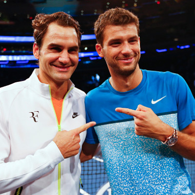 Roger Federer and Grigor Dimitrov