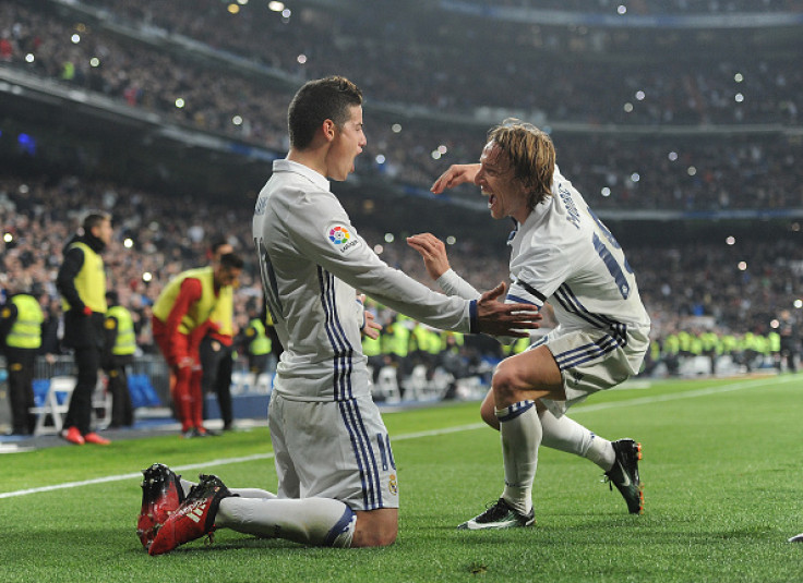 James Rodriguez and Luka Modric