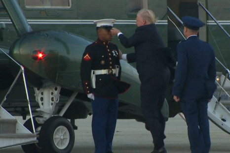 Donald Trump helps US Marine