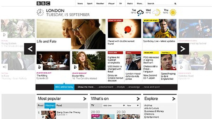 New BBC Homepage