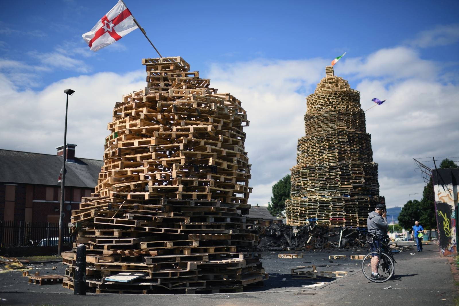 Northern Ireland Loyalist bonfires eleventh