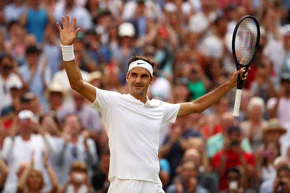 Roger Federer wins in straight sets, while Novak Djokovic retires