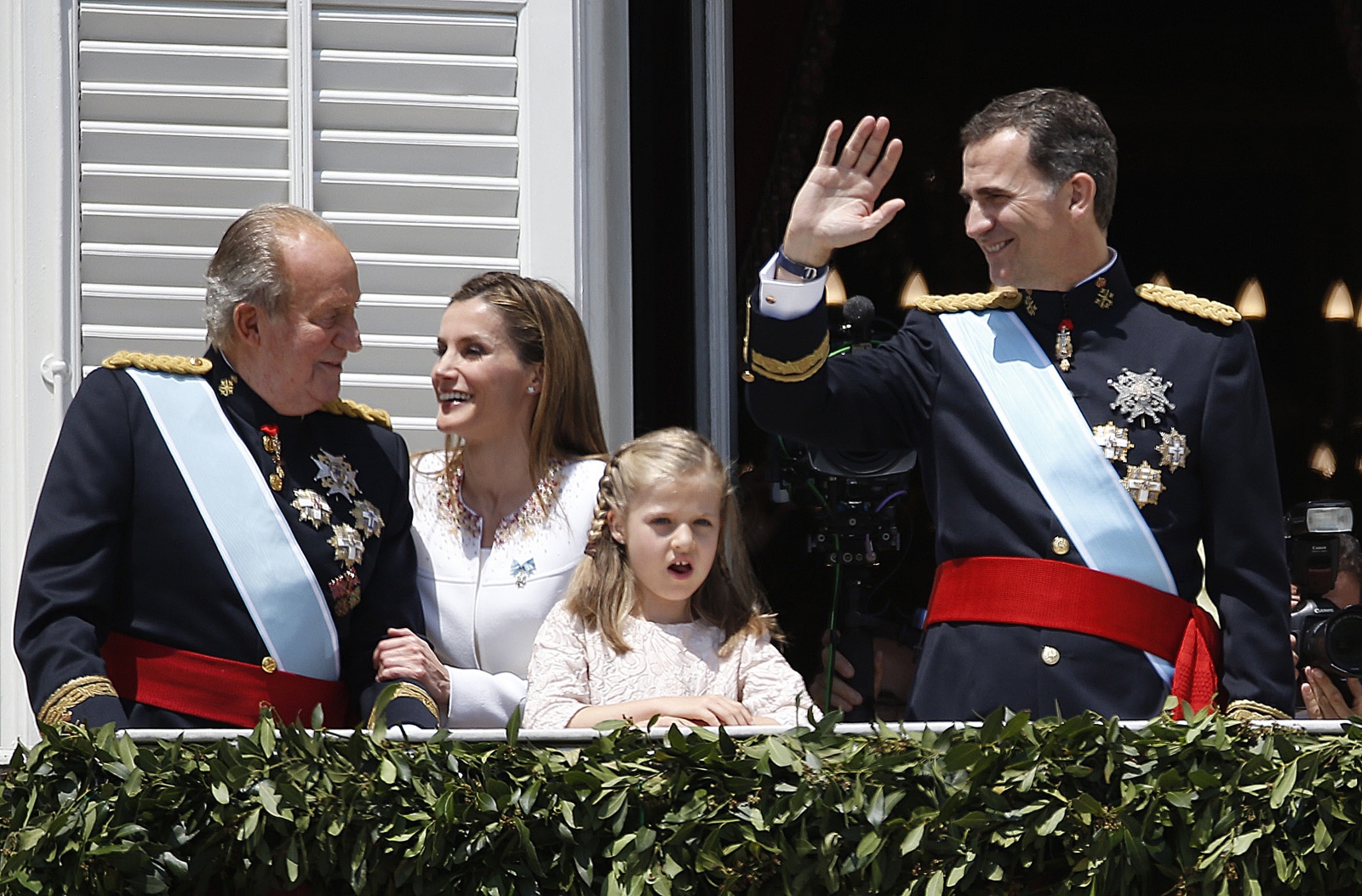 Король Испании Хуан Карлос и его семья