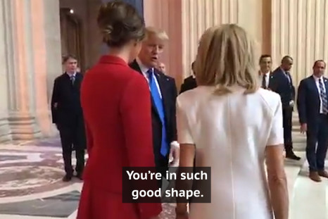 Trump To Macron's Wife: 'You're In Such Good Shape, Beautiful'