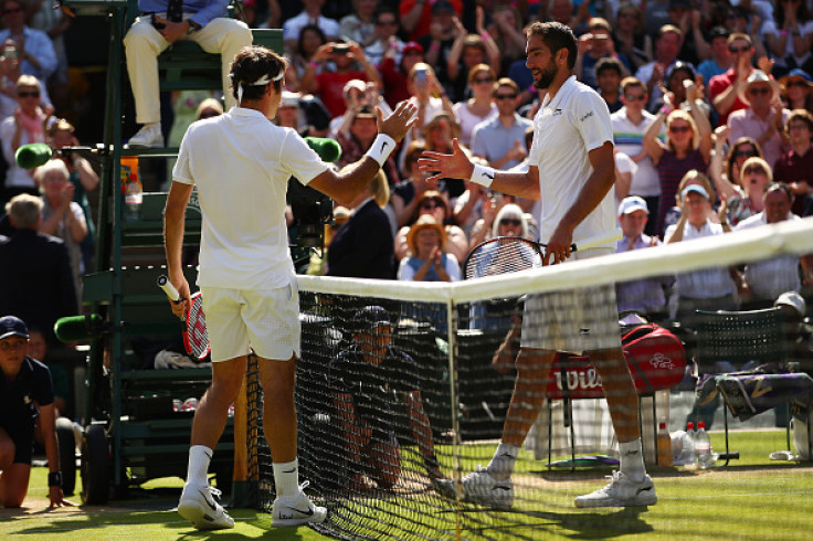 Roger Federer and Marin CIlic