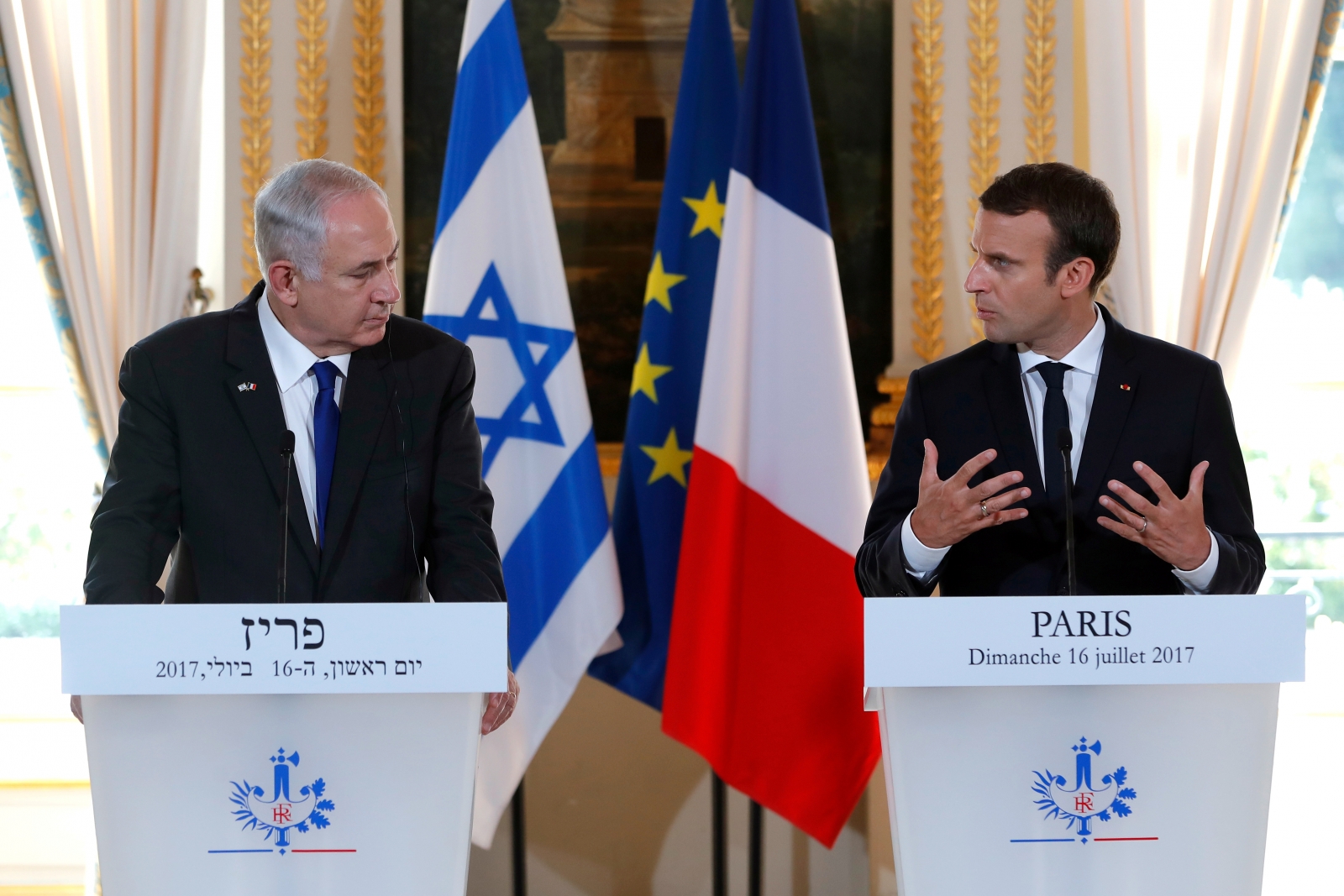 Macron Calls For Renewed Israeli-Palestinian Peace Talks At Holocaust ...