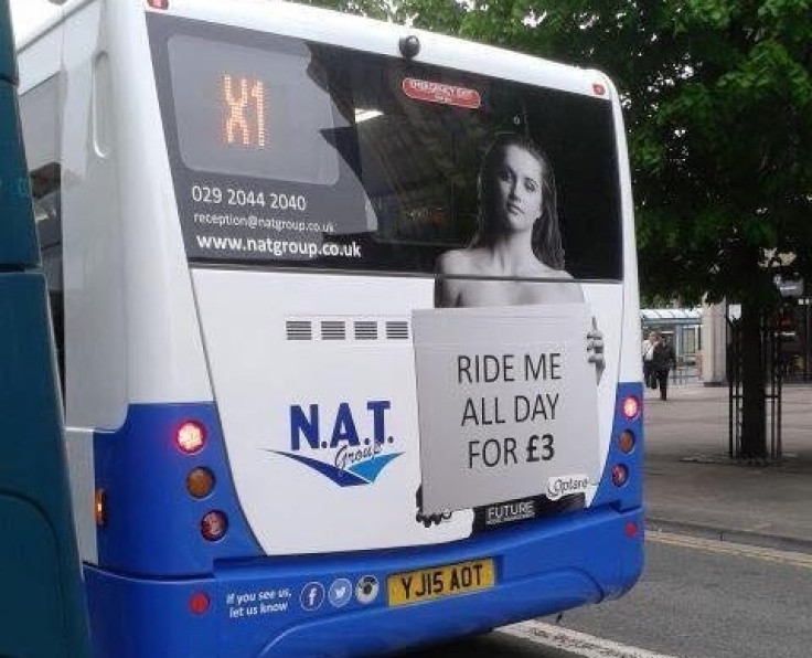 Cardiff bus advert