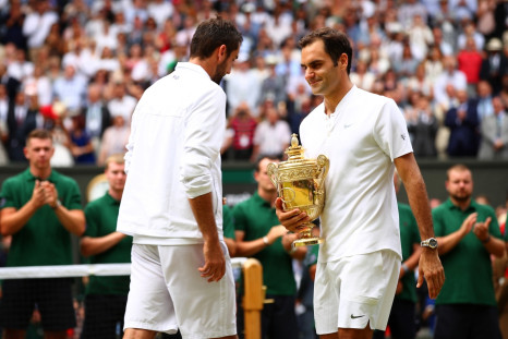 Marin Cilic and Roger Federer