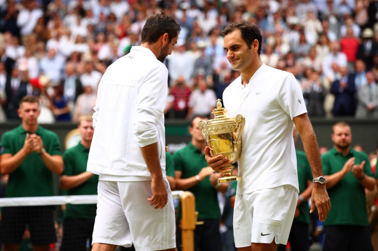 Marin Cilic and Roger Federer