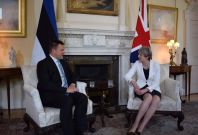 Estonian PM Jüri Ratas and Theresa May