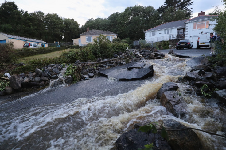 Flash flooding in Coverack