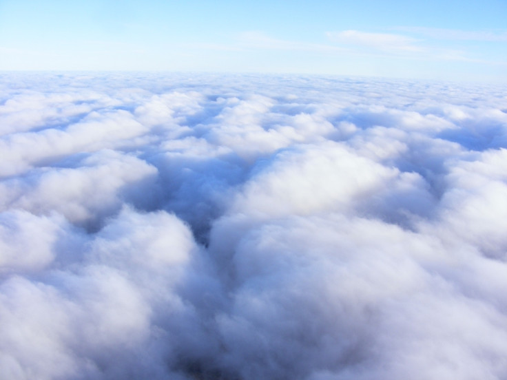 Flying at the top of the clouds